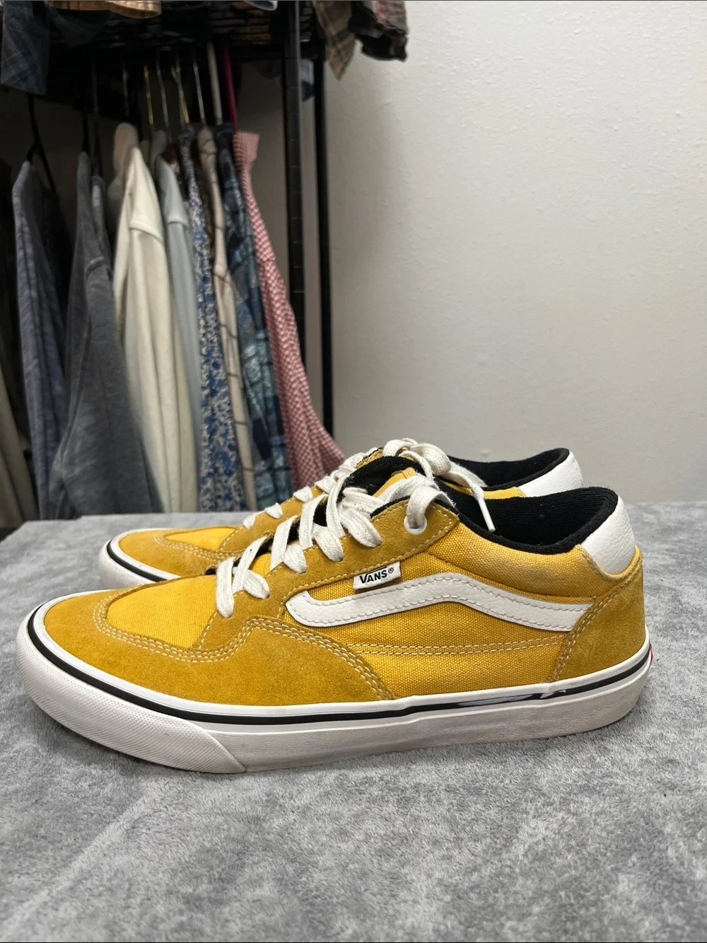 Vans Rowan Pro Yellow & White Low Top Sneakers
